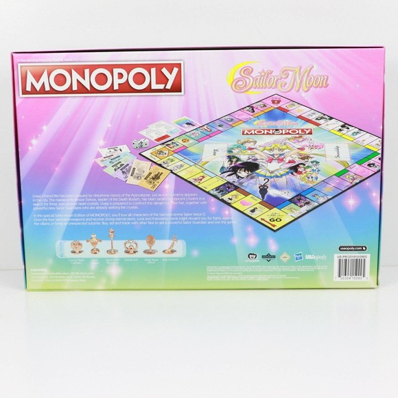 Monopoly Sailor Moon Edition Parts Sealed - Picture 4 of 11